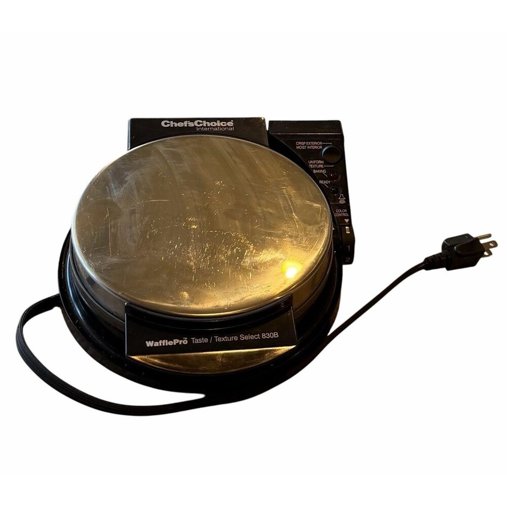 Chef's Choice International Waffle Pro 830B Taste/Texture Select Color Control